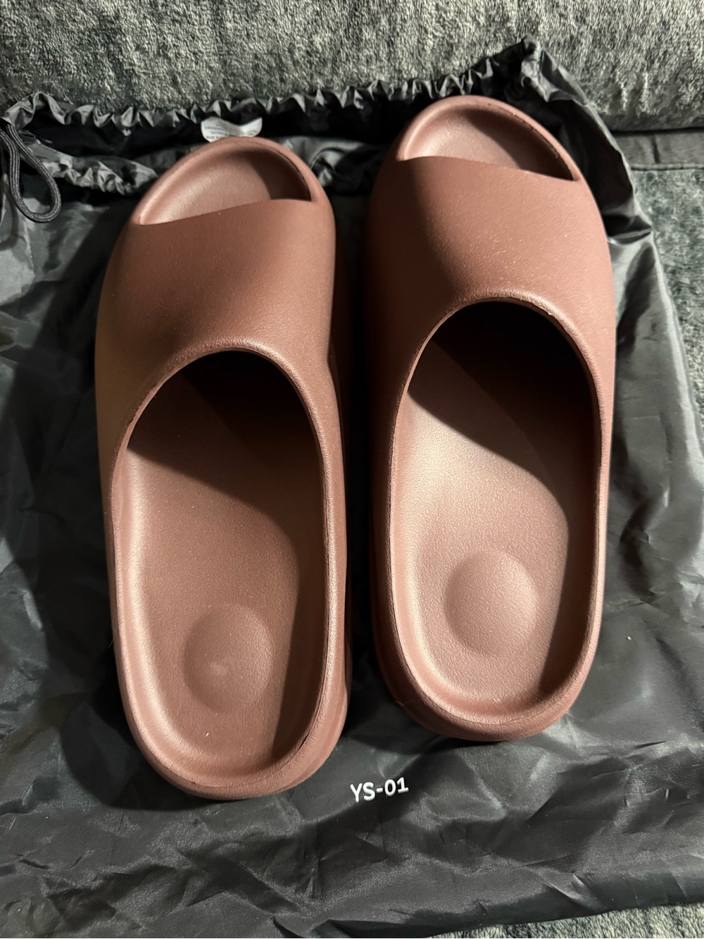 Yeezy YS-01 Men’s Slide Sandals in Brown - Minimal Cushioned Slides